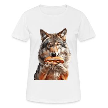 Wolf - Women's Breathable T-Shirt - white - Front - AI Model Female 172 dark (172cm)