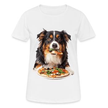 Berger australien - T-shirt respirant Femme - blanc - Devant - AI Model Female 172 dark (172cm)