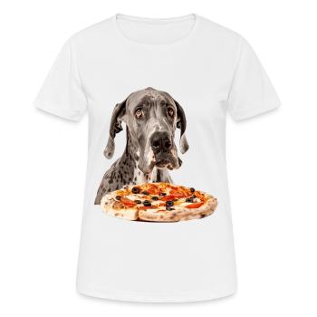 Great Dane - Women's Breathable T-Shirt - white - Front - AI Model Female 172 dark (172cm)