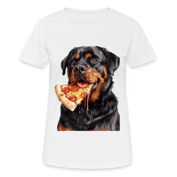 Rottweiler - T-shirt respirant Femme - blanc - Devant - AI Model Female 172 dark (172cm)