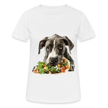 Great Dane - Women's Breathable T-Shirt - white - Front - AI Model Female 172 dark (172cm)