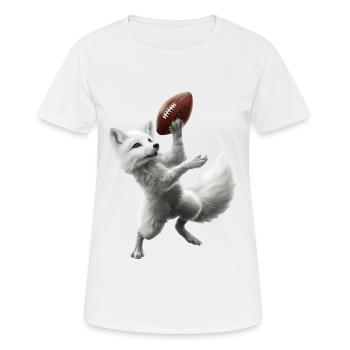 Arctic Fox Football - Women's Breathable T-Shirt - white - Front - AI Model Female 172 dark (172cm)