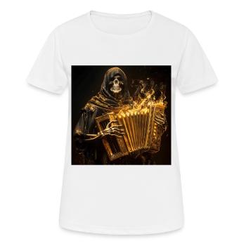 Akkordeon - Frauen T-Shirt atmungsaktiv - Weiß - Vorne - AI Model Female 172 dark (172cm)