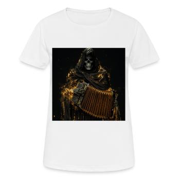 Akkordeon - Frauen T-Shirt atmungsaktiv - Weiß - Vorne - AI Model Female 172 dark (172cm)