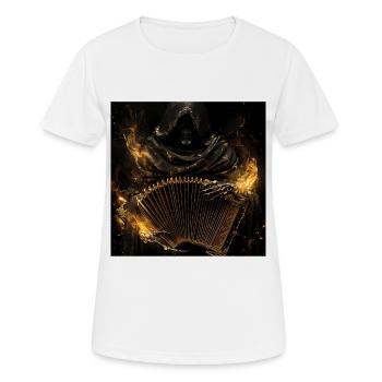 Akkordeon - Frauen T-Shirt atmungsaktiv - Weiß - Vorne - AI Model Female 172 dark (172cm)