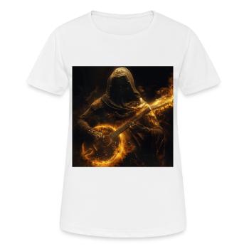 Banjo - Frauen T-Shirt atmungsaktiv - Weiß - Vorne - AI Model Female 172 dark (172cm)