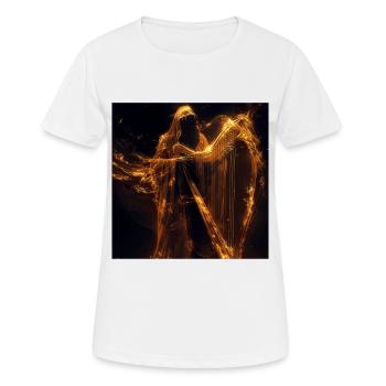 Harfe - Frauen T-Shirt atmungsaktiv - Weiß - Vorne - AI Model Female 172 dark (172cm)