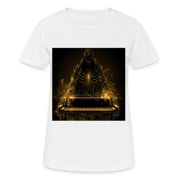 Klavier - Frauen T-Shirt atmungsaktiv - Weiß - Vorne - AI Model Female 172 dark (172cm)