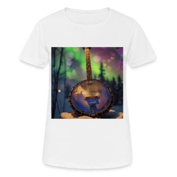 Banjo - Frauen T-Shirt atmungsaktiv - Weiß - Vorne - AI Model Female 172 dark (172cm)