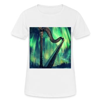 Harfe - Frauen T-Shirt atmungsaktiv - Weiß - Vorne - AI Model Female 172 dark (172cm)