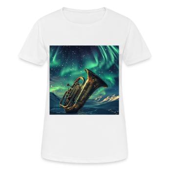 Tuba - Frauen T-Shirt atmungsaktiv - Weiß - Vorne - AI Model Female 172 dark (172cm)