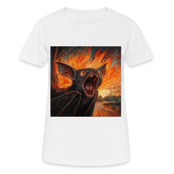 Schläger - Frauen T-Shirt atmungsaktiv - Weiß - Vorne - AI Model Female 172 dark (172cm)