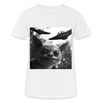 Schläger - Frauen T-Shirt atmungsaktiv - Weiß - Vorne - AI Model Female 172 dark (172cm)