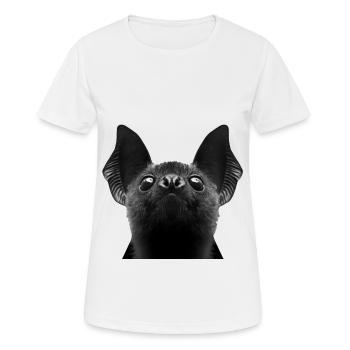 Schläger - Frauen T-Shirt atmungsaktiv - Weiß - Vorne - AI Model Female 172 dark (172cm)