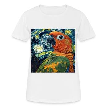 Sittiche - Frauen T-Shirt atmungsaktiv - Weiß - Vorne - AI Model Female 172 dark (172cm)