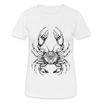 Krabbe - Frauen T-Shirt atmungsaktiv - Weiß - Vorne - AI Model Female 172 dark (172cm)