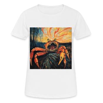 Krabbe - Frauen T-Shirt atmungsaktiv - Weiß - Vorne - AI Model Female 172 dark (172cm)