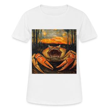 Krabbe - Frauen T-Shirt atmungsaktiv - Weiß - Vorne - AI Model Female 172 dark (172cm)