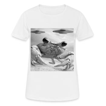 Krabbe - Frauen T-Shirt atmungsaktiv - Weiß - Vorne - AI Model Female 172 dark (172cm)