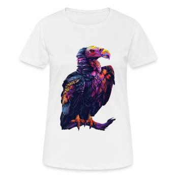 Geier - Frauen T-Shirt atmungsaktiv - Weiß - Vorne - AI Model Female 172 dark (172cm)