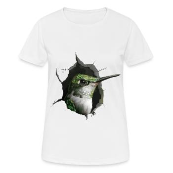 Kolibri - Frauen T-Shirt atmungsaktiv - Weiß - Vorne - AI Model Female 172 dark (172cm)
