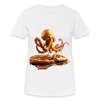 Tintenfisch - Frauen T-Shirt atmungsaktiv - Weiß - Vorne - AI Model Female 172 dark (172cm)