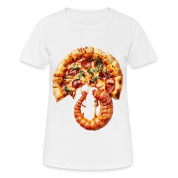 Wurm - Frauen T-Shirt atmungsaktiv - Weiß - Vorne - AI Model Female 172 dark (172cm)