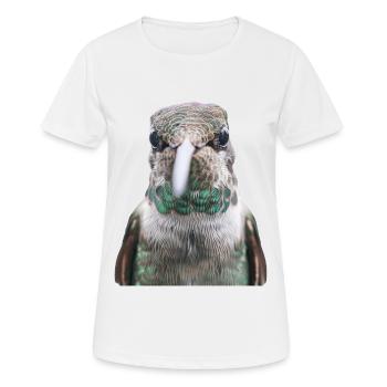 Kolibri - Frauen T-Shirt atmungsaktiv - Weiß - Vorne - AI Model Female 172 dark (172cm)