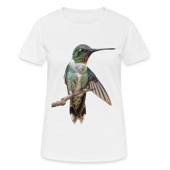 Kolibri - Frauen T-Shirt atmungsaktiv - Weiß - Vorne - AI Model Female 172 dark (172cm)