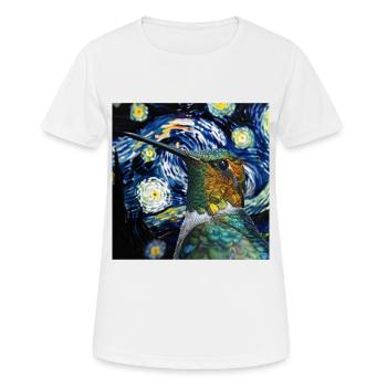 Kolibri - Frauen T-Shirt atmungsaktiv - Weiß - Vorne - AI Model Female 172 dark (172cm)