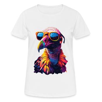 Geier - Frauen T-Shirt atmungsaktiv - Weiß - Vorne - AI Model Female 172 dark (172cm)
