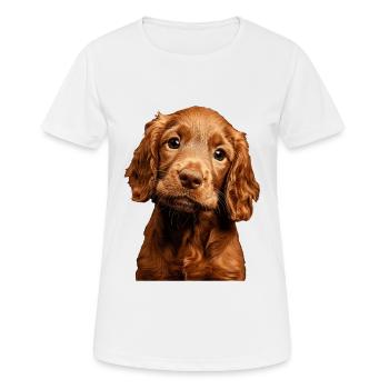 Irish Setter - Frauen T-Shirt atmungsaktiv - Weiß - Vorne - AI Model Female 172 dark (172cm)