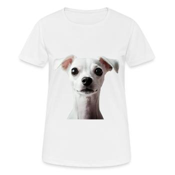 Italienischer Windspielhund - Frauen T-Shirt atmungsaktiv - Weiß - Vorne - AI Model Female 172 dark (172cm)