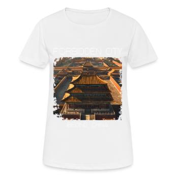 Verbotene Stadt - Frauen T-Shirt atmungsaktiv - Weiß - Vorne - AI Model Female 172 dark (172cm)