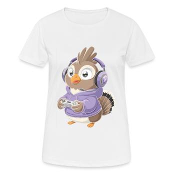 Auerhahn - Frauen T-Shirt atmungsaktiv - Weiß - Vorne - AI Model Female 172 dark (172cm)
