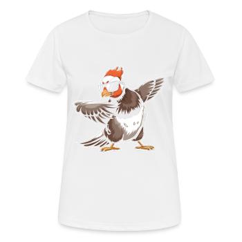 Auerhahn - Frauen T-Shirt atmungsaktiv - Weiß - Vorne - AI Model Female 172 dark (172cm)