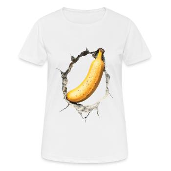 Banane - Frauen T-Shirt atmungsaktiv - Weiß - Vorne - AI Model Female 172 dark (172cm)