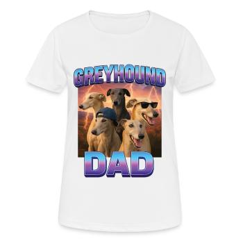 Windhund - Frauen T-Shirt atmungsaktiv - Weiß - Vorne - AI Model Female 172 dark (172cm)