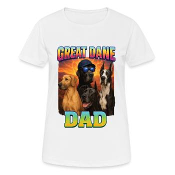 Deutsche Dogge - Frauen T-Shirt atmungsaktiv - Weiß - Vorne - AI Model Female 172 dark (172cm)
