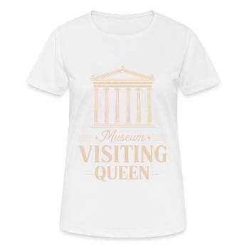 Musée - T-shirt respirant Femme - blanc - Devant - AI Model Female 172 dark (172cm)
