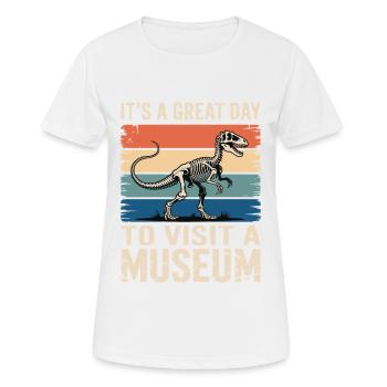 Musée - T-shirt respirant Femme - blanc - Devant - AI Model Female 172 dark (172cm)