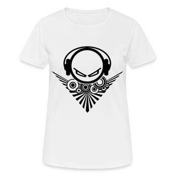 DJ - Frauen T-Shirt atmungsaktiv - Weiß - Vorne - AI Model Female 172 dark (172cm)