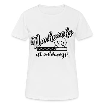 Young loads - pregnancy - baby - birth - Women's Breathable T-Shirt - white - Front - AI Model Female 172 dark (172cm)
