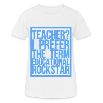 Professeur ? - T-shirt respirant Femme - blanc - Devant - AI Model Female 172 dark (172cm)