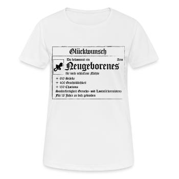 RPG Baby - Frauen T-Shirt atmungsaktiv - Weiß - Vorne - AI Model Female 172 dark (172cm)