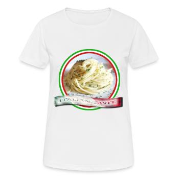 Spaghetti, italienischer Geschmack - Frauen T-Shirt atmungsaktiv - Weiß - Vorne - AI Model Female 172 dark (172cm)