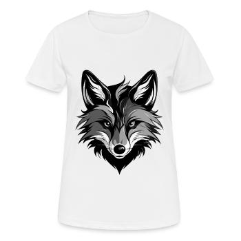 Fuchs Portrait - Frauen T-Shirt atmungsaktiv - Weiß - Vorne - AI Model Female 172 dark (172cm)