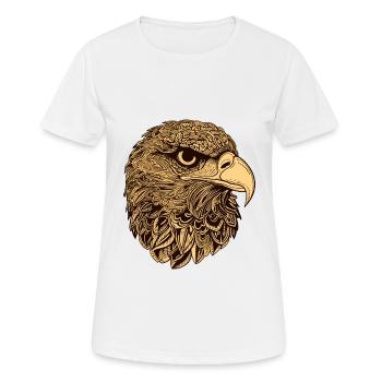 Eagle Head Animal - Women's Breathable T-Shirt - white - Front - AI Model Female 172 dark (172cm)