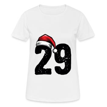 29 Zahl Weihnachten - Frauen T-Shirt atmungsaktiv - Weiß - Vorne - AI Model Female 172 dark (172cm)