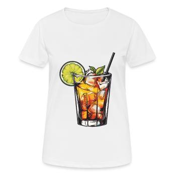Limonade Drink - Frauen T-Shirt atmungsaktiv - Weiß - Vorne - AI Model Female 172 dark (172cm)